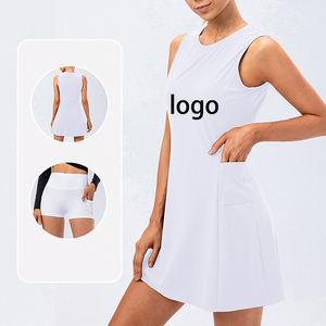 Conjunto de Dos Piezas: Falda Deportiva de Tenis y Yoga, Estilo Fitness, Transpirable, Antiexposición, Informal, para Golf - Product Image 3