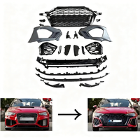 Nuevo Kit de Parachoques Delantero Atornillable PNB de Alta Calidad para Audi A3/S3 2013-2019 con Rejilla Negra - Estilo Facelift Mejorado, 1 Año de Garantía
