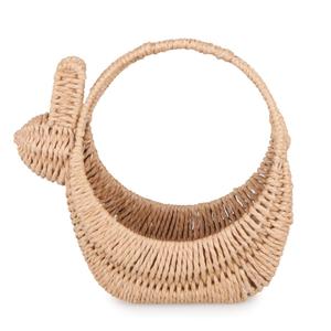 Cesta <span class=keywords><strong>de</strong></span> Almacenamiento Tejida a Mano con Cuerda <span class=keywords><strong>de</strong></span> Papel Imitación Ratán, Organizador Decorativo Único en Forma <span class=keywords><strong>de</strong></span> Bote para Habitación Infantil, Guardería, Decoración del Hogar, Personalizable - Product Image 1