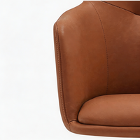 Chaise de bureau en similicuir de qualité supérieure avec réglage en hauteur, design ergonomique semi-enveloppant pour bureau à domicile, salle de conférence