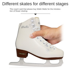 Chaussures de patinage pour adultes Baide, pour femmes et hommes, en cuir et acier carbone, semelle intérieure amortissante, roues de patins à roulettes, patinage pour débutants - Product Image 4