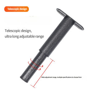 Finition martelée élégante Cadre de lit de <span class=keywords><strong>pied</strong></span> en métal rétractable en forme de T Pieds de support de meubles en métal réglables télescopiques - Product Image 2