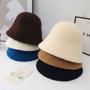 หมวกบักเก็ตขนแกะอุ่นๆ สำหรับฤดูใบไม้ร่วงและฤดูหนาว ลดราคาพิเศษ ไซส์ใหญ่  ปักโลโก้ได้ตามต้องการ หมวกชาวประมงสำหรับผู้หญิงและผู้ชาย - Product Image 4