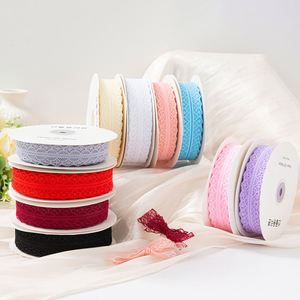 Ruban en polyester découpé de 3 cm x 50 yards pour emballage de gâteaux, fleurs, bouquets, soies et satins pour mariages et Halloween - Product Image 4