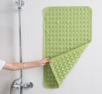 Alfombra de Baño Antideslizante de PVC Fabricada en Fábrica con Masaje para Pies y Drenaje Rápido