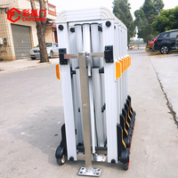 Barrières télescopiques en alliage d'aluminium de bonne qualité, cloison push-pull, garde-corps, taille personnalisée, utilisation extérieure