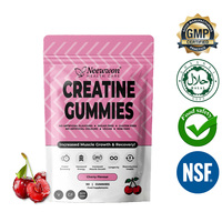 Neewwon Gummies de Créatine Monohydrate Végétaliennes Sans Sucre 5g Saveur Cerise Soutien Nutritionnel pour les Performances Sportives des Femmes