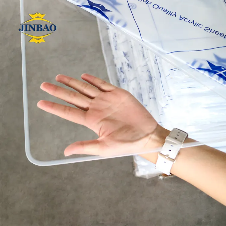 JINBAO barato esmerilado fabricantes blanco extruido pantalla en relieve comprar color Acrílico