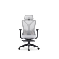 Chaise de bureau ergonomique JOHOOFURNITURE avec appui-tête, fabrication chinoise, chaise de bureau pour salle de conférence, coussin épais confortable
