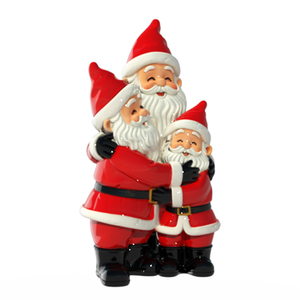 รูปปั้นโนมสามชิ้นทำจากเรซินป้องกันสภาพอากาศปรับแต่งได้ตกแต่งสวนวันหยุดสำหรับการจัดแสดงกลางแจ้งแบบพรีเมียม - Product Image 3