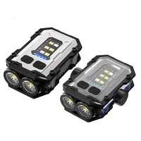 TAIKOO Lampe torche LED COB multifonction rechargeable, lampe de travail, lampe de poche étanche, lampe de secours, mini lampe torche de poche