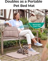 Sac de transport pour chien en polyester respirant avec fermeture éclair pour petits chiens jusqu'à 13 lb, sac de voyage léger pour chiot, sac fourre-tout souple