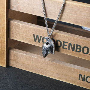 Collier pendentif de mode pour femme, bijoux fins, collier en acier inoxydable, style romain - Product Image 3