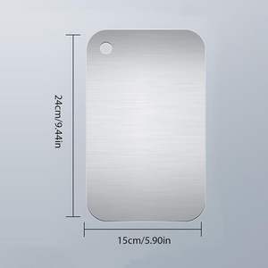 Planche à découper double face en titane pur GR1 laminé à froid, anti-moisissure, haute pureté, pour extérieur, personnalisable - Product Image 4