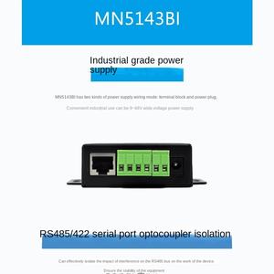 Serveur de port série isolé de qualité industrielle, connecteur Ethernet, prise en charge Modbus, produits de télécommunications MNIOT MN5143BI - Product Image 4