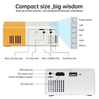 Projecteur portable mini YG300 pour cinéma maison, projection sur écran pour enfants, support mural pour chambre à coucher, 1080P 3D intégré