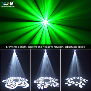 Mini chùm 100W <span class=keywords><strong>LED</strong></span> di chuyển đầu DMX 512 Sharpy chùm 100W cho KTV câu lạc bộ đêm DJ ánh sáng sân khấu - Product Image 6