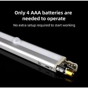 Aulipur 10 Led Warm Wit Nachtlampje Batterij Aangedreven Pir Bewegingssensor Lichtcontrole Functie Eigentijds Ontwerp Voor Thuisgebruik - Product Image 2