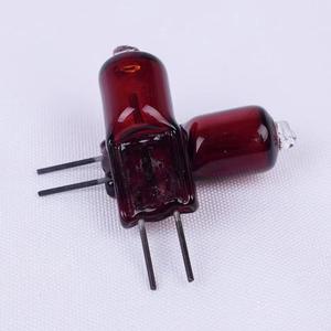 Lampe infrarouge de chauffage de l'<span class=keywords><strong>ampoule</strong></span> <span class=keywords><strong>20W</strong></span> 30W d'halogène <span class=keywords><strong>G4</strong></span> rouge en verre lisse pour l'hôpital - Product Image 3