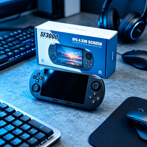 เครื่องเล่นเกมพกพา SF3000 รุ่นใหม่ คอนโซลเกมย้อนยุคแบบพกพา โอเพ่นซอร์ส เครื่องเล่นเกม PSP สำหรับใช้ในบ้าน - Product Image 1