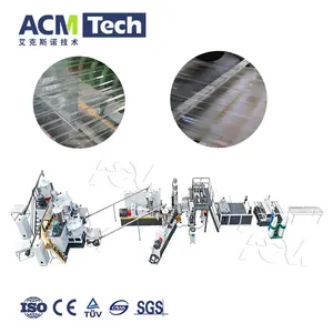 Acmtech PC PET transparente Wellstrangpresse Maschine Dachziegelblatt Extrusionsmaschine Linie transparente Dachziegel Extrusion