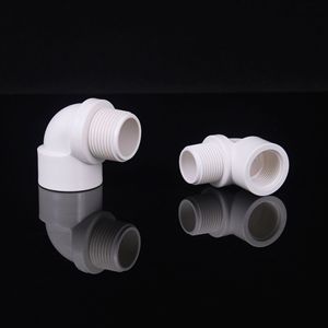 Raccord coudé en PVC à 90 degrés, diamètre intérieur de 1/2 pouces, connecteur d'alimentation en eau en plastique épaissi pour l'irrigation et l'utilisation en aquarium - Product Image 1
