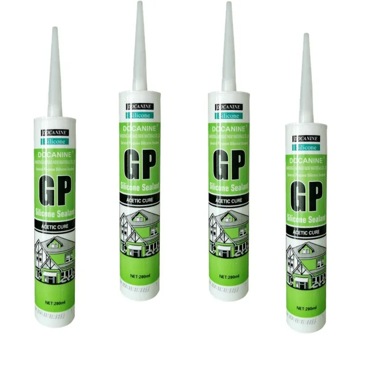 Cheap GP acetic glass silicone sealant acid anti-fungus general purpose for bathroom kitchen