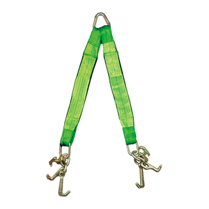 レッカー、ロールバック、カーハウラー用のW/RTJクラスターフック付きヘビーデューティ3「X 24」牽引ストラップ - Product Image 1