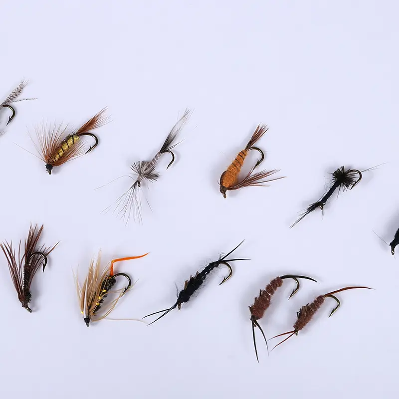 Wholesale Fly Fishing Flies Trout Bass Lures Dry Wet Ant Fly Fishing Lures