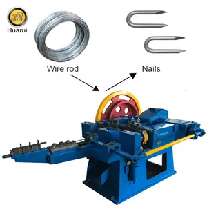 Macchine di alta qualità per la fabbricazione di chiodi a forma di U per calcestruzzo/legno/scherma a forma di U Nail Machine automatico U Nail Making Machine