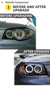 MJ pour <span class=keywords><strong>BMW</strong></span> Série 1 E87 <span class=keywords><strong>2004</strong></span> 2011 Lampe frontale LED Phare <span class=keywords><strong>118i</strong></span> Mise à niveau de la lumière avant Lentille LED complète Nouveau phare en gros - Product Image 5