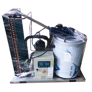 Máquina de escamas de hielo de acero inoxidable de <span class=keywords><strong>2</strong></span> toneladas para restaurantes de mariscos puestos de pescado 1000kg núcleo de compresor de capacidad de almacenamiento de hielo - Product Image 3