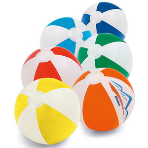 Produsen Mainan Promosi Iklan Bola Pantai Tiup PVC Kustom Bola Pantai Raksasa Bola Pantai Sepak Bola dengan logo - Product Image 1