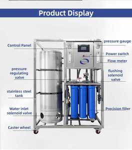 Système de traitement de l'eau ZWT sans réservoir, petit et économique, 250 L/H, avec filtration par membrane RO de première étape et composants essentiels en sable et PP - Product Image 3