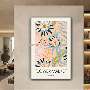 Art mural abstrait aquarelle Wabi-Sabi pour salon - <span class=keywords><strong>Peinture</strong></span> <span class=keywords><strong>moderne</strong></span> minimaliste verticale en porcelaine cristalline, confort luxueux - Product Image 5