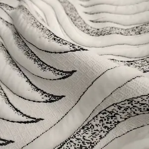 Tissu de matelas jacquard pour textile à la maison tissu de spandex de polyester le plus commandé tissu tricoté respirant