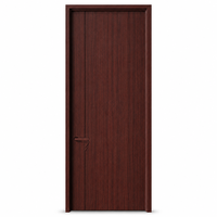 Porte de chambre en bois mélaminé avec couleur personnalisée, isolation phonique et bordure PUR pour la rénovation en gros des hôtels