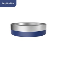 Bol pour nourriture et eau pour animaux de compagnie en acier inoxydable 304 durable, double couche, antidérapant, anti-renversement, pour chiens et chats