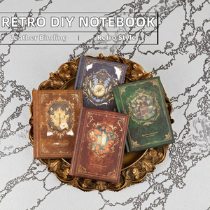 שפה פנאי רטרו אירופאי מאה שירים מודפס עשה זאת בעצמך ידנית מחברת כתיבה לתלמידים כריכת עור 96 דפים מתנה - Product Image 2