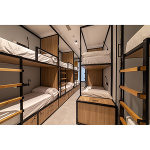 Модульная система капсульных кроватей, современные капсульные гостиничные кровати | Компактные штабелируемые спальные капсулы со встроенным хранилищем - Product Image 3