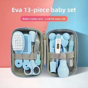 Ensemble de soins <span class=keywords><strong>pour</strong></span> bébé en plastique 13 pièces, coupe-ongles, outils de soins <span class=keywords><strong>pour</strong></span> bébé et maman, ciseaux à ongles <span class=keywords><strong>pour</strong></span> bébé, peigne, aspirateur nasal <span class=keywords><strong>pour</strong></span> <span class=keywords><strong>tout</strong></span>-petits - Product Image 2