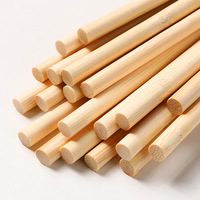 Bâtons de bois ronds en bouleau pour la torréfaction de guimauves, en bambou, fabriqués en usine