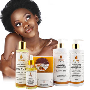 Coffret de Soins Éclaircissants - <span class=keywords><strong>Infusion</strong></span> de Vitamines C&E et de Glutathion | Huile Corporelle, Lotion et Sérum Sans Hydroquinone | pour Tous Types de Peau - Product Image 5