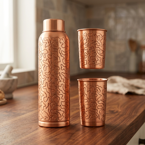 Juego de Botellas de Cobre Ecológicas Premium, Aislamiento Térmico, Revestimiento Anticorrosión, Caja de Regalo Personalizada, Aptas para Lavavajillas, 100% Ecológicas - Product Image 4