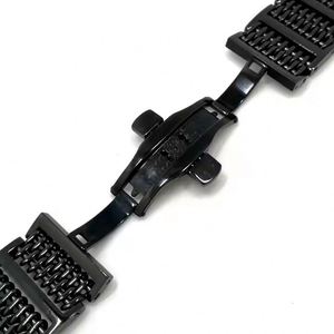 Venta Directa de Fábrica: Correa de Reloj de Lujo de Acero Inoxidable con Cierre Desplegable, Extraíble, Transpirable, de 20mm, 22mm, 24mm, de Gran Valor - Product Image 2