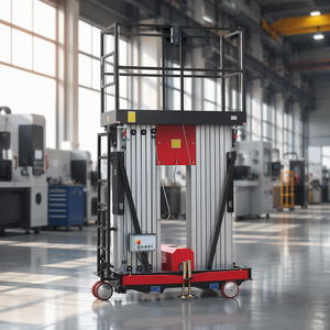 Factory Price 4M 6M 8M 10M 12M Personal Lift Single Mast Lifting <b>Aluminum</b> Man <b>Platform</b> One - Product Image 6