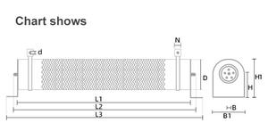 Rx20 3000W 4000W 5000W 6000W 4ohm 10ohm dây điện vết thương điện trở gốm phanh điện trở - Product Image 5