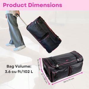 Free Sample Custom Logo Luxury Sport Large Travel Dance Duffle Bag with Garment Rack Girls Dance Bags - Product Image 4