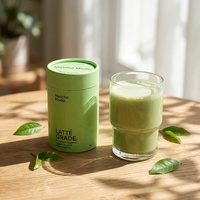 Tube en carton kraft hermétique de qualité alimentaire pour emballage de poudre de matcha sur mesure, cylindre pour thé, vente en gros, fabricant