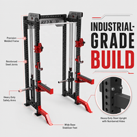 Rack de musculation REYK avec cadre d'entraînement multifonction intégré et système à double câble
